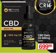 Re-think 600mg CBD Daily Oil-30ml