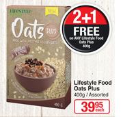 Lifestyle Food Oats Plus-400g Each
