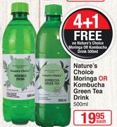 Nature's Choice Moringa Or Kombucha Green Tea Drink-500ml Each