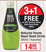Natures Home Basil Seed Drink-290ml Each