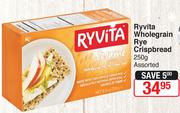 Ryvita Wholegrain Rye Crispbread 250g Assorted