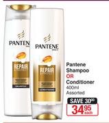 Pantene Shampoo Or Conditioner Assorted-400ml Each