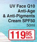 Nivea UV Face Q10 Anti Age & Pigments Cream SPF50-50ml Each