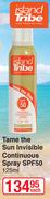 Island Tribe Tame The Sun Invisible Continuous Spray SPF50-125ml Each