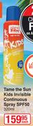 Island Tribe Tame The Sun Kids Invisible Continuous Spray SPF50-320ml Each