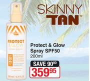 Skinny Tan Protect & Glow Spray SPF50-200ml