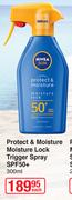 Nivea Sun Protect & Moisture Moisture Lock Trigger Spray SPF50+-300ml Each
