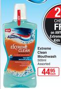 Aquafresh Extreme Clean Mouthwash Assorted-500ml