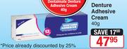 Dentalmate Denture Adhesive Cream-40g