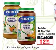 Purity Toddler 10 Months-250ml Each