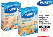Baby Cereal Stages 1-3(Mix With Baby's Milk)-200g Each