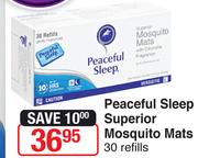 Peaceful Sleep Superior Mosquito Mats-30 Refills