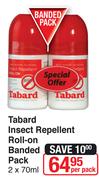 Tabard Insect Repellent Roll-On Banded Pack-2X70ml 