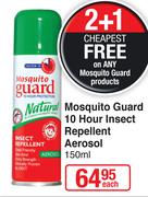 Mosquito Guard 10 Hour Insect Repellent Aerosol-150ml Each