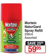 Mortein Naturgard Spray Refill-236ml Each