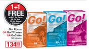 Go! Focus Or Go! Woman Or Go! Man 30 Tablets-Each