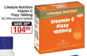 Special Lifestyle Nutrition Vitamin C Fizzy 1000 Mg 30 Effervescent Tablets Www Guzzle Co Za