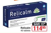 Relicalm 40 Tablets