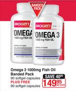 Biogen Omega 3 1000 mg Fish Oil Banded pack-Per Pack