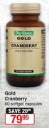 Dis-Chem Gold Cranberry 60 Softgel Capsules
