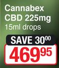 Cannabex CBD 225 mg Drops-15ml