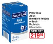 Probiflora Adult Intensive Rescue 9 Strain Probiotic 60 Capsules