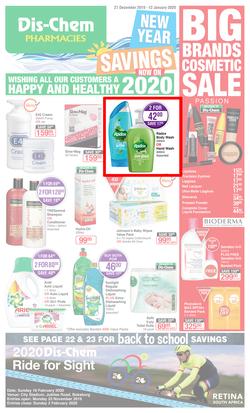 Dis-Chem : New Year Savings (27 Dec 2019 - 12 Jan 2020), page 1