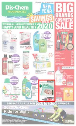 Dis-Chem : New Year Savings (27 Dec 2019 - 12 Jan 2020), page 1