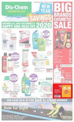 Dis-Chem : New Year Savings (27 Dec 2019 - 12 Jan 2020), page 1