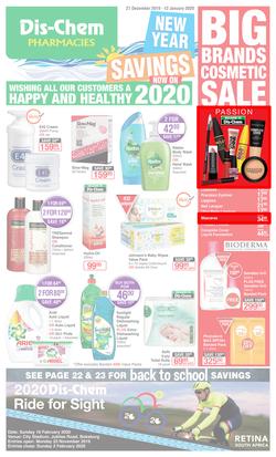 Dis-Chem : New Year Savings (27 Dec 2019 - 12 Jan 2020), page 1