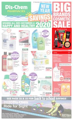 Dis-Chem : New Year Savings (27 Dec 2019 - 12 Jan 2020), page 1