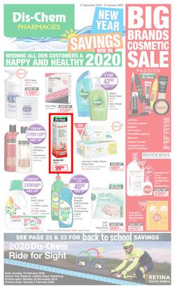 Dis-Chem : New Year Savings (27 Dec 2019 - 12 Jan 2020), page 1