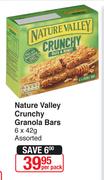 Nature Valley Crunchy Granola Bars Assorted-6 x 42g Per Pack