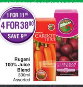 Rugani 100% Juice Blend Assorted-4 x 330ml