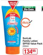 SunLab Family Lotion SPF50 Value Pack-250ml