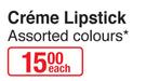 L.A.Girls Creme Lipstick-Each