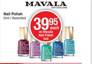 Mavala Nail Polish-5ml Each