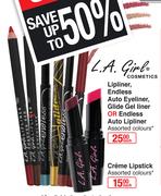 L.A.Girls Lipliner, Endless Auto Eyeliner, Glide Gel Liner Or Endless Auto Lipliner-Each