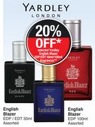 English Blazer EDP/ EDT Assorted-50ml Each