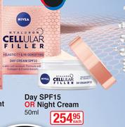 Nivea Day SPF15 Or Night Cream-50ml Each