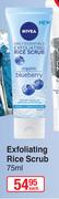 Nivea Exfoliating Rice Scrub-75ml Each