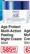 Uriage Age Protect Multi-Action Peeling Night Cream-50ml Each