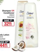 Dove Nourishing Secrets Shampoo Or Conditioner Assorted-250ml Each