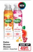 Radox Shower Mousse Assorted-200ml Each