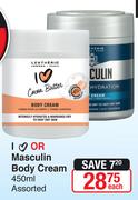 Lentheric Or Masculin Body Cream-450ml Each