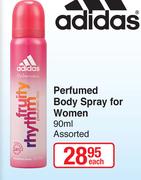 Adidas Perfumed Body Spray For Women-90ml Each