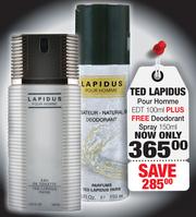 Dischem best sale ted lapidus