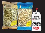Gaby's Cashews Plain Or Salted-1Kg Each