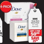 Dove Soap Bars Value Pack-2X4X100g