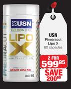 USN Phedracut Lipo X Capsules-2X80's